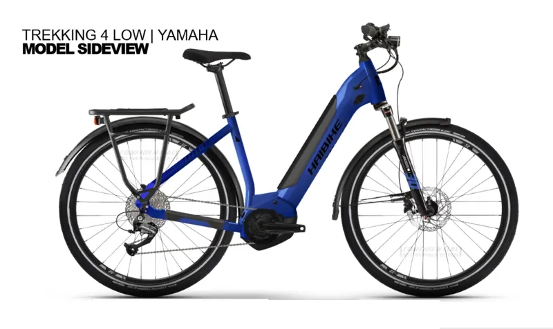 Haibike Trekking 4 Low-Step YTS 500Wh Gloss Matte Blue Black